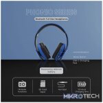 Volkano Phonic Series Bluetooth Full Size Headphones - Blue - Image 6