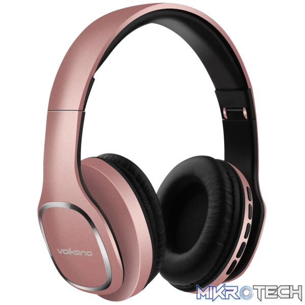 Volkano Phonic Series Bluetooth Full-Size Headphones - Rose Gold - Image 2