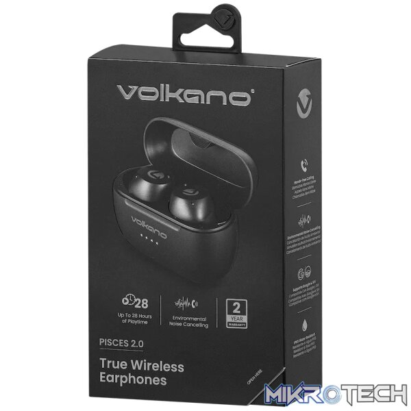 Volkano Pisces 2.0 Series TWS Earphones - Black - Image 13