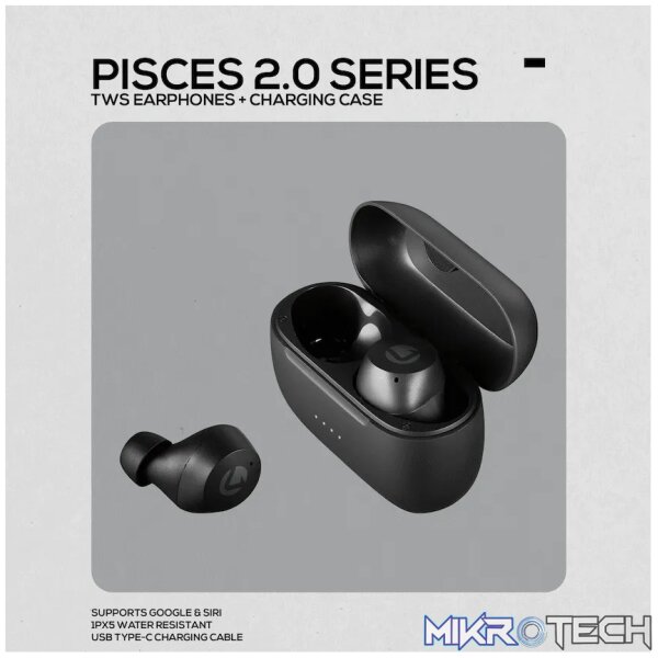 Volkano Pisces 2.0 Series TWS Earphones - Black - Image 6