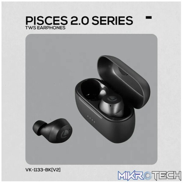 Volkano Pisces 2.0 Series TWS Earphones - Black - Image 10