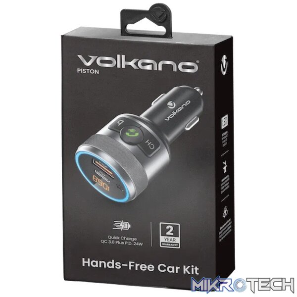 Volkano Piston Series Bluetooth Hands-Free Car Kit - Image 3