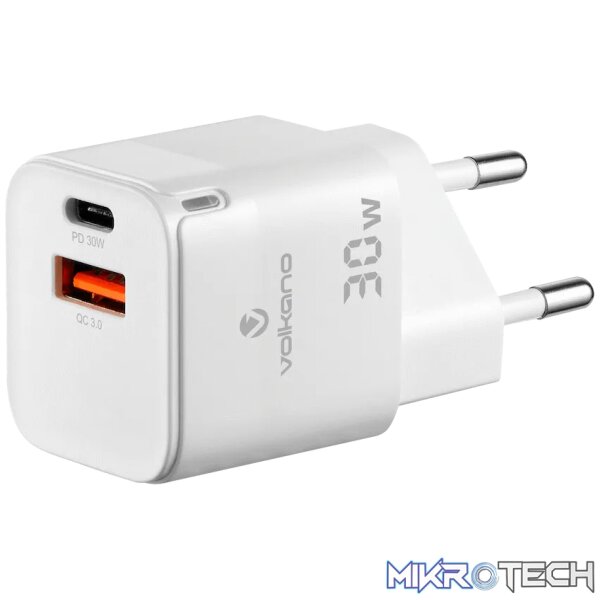 Volkano Potent Pro 30W Dual Wall Charger Volkano Potent Pro 30W Dual Wall Charger