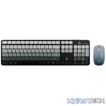 Volkano Prism Series Bluetooth Wireless Keyboard and Mouse - Grey
