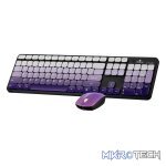 Volkano Prism Series Bluetooth Wireless Keyboard and Mouse - Purple - Image 2