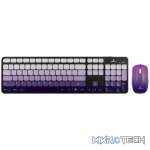 Volkano Prism Series Bluetooth Wireless Keyboard and Mouse - Purple
