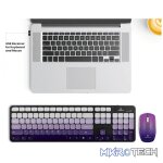 Volkano Prism Series Bluetooth Wireless Keyboard and Mouse - Purple - Image 5