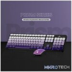 Volkano Prism Series Bluetooth Wireless Keyboard and Mouse - Purple - Image 6