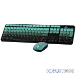 Volkano Prism Series Bluetooth Wireless Keyboard and Mouse - Teal