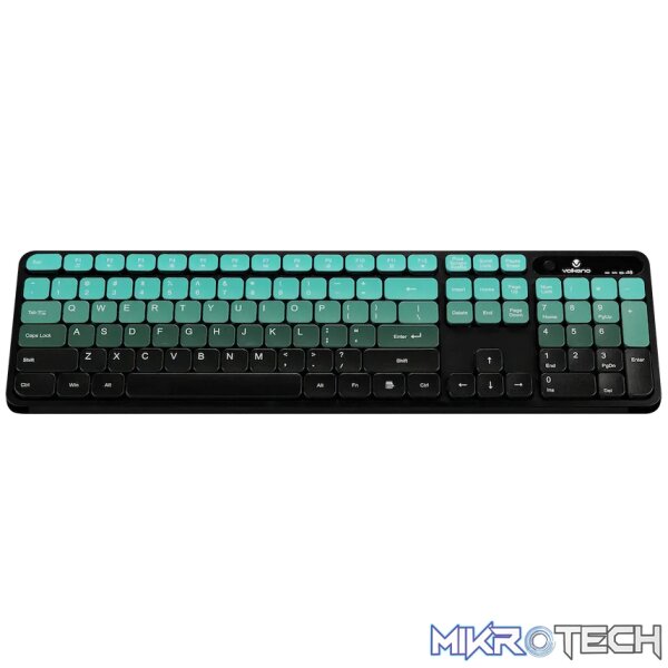 Volkano Prism Series Bluetooth Wireless Keyboard and Mouse - Teal - Image 3