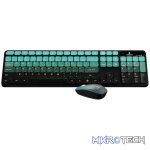 Volkano Prism Series Bluetooth Wireless Keyboard and Mouse - Teal - Image 4