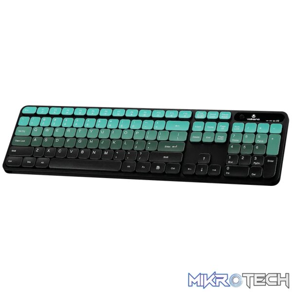 Volkano Prism Series Bluetooth Wireless Keyboard and Mouse - Teal - Image 5