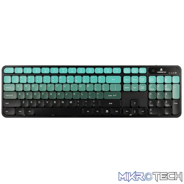 Volkano Prism Series Bluetooth Wireless Keyboard and Mouse - Teal - Image 6