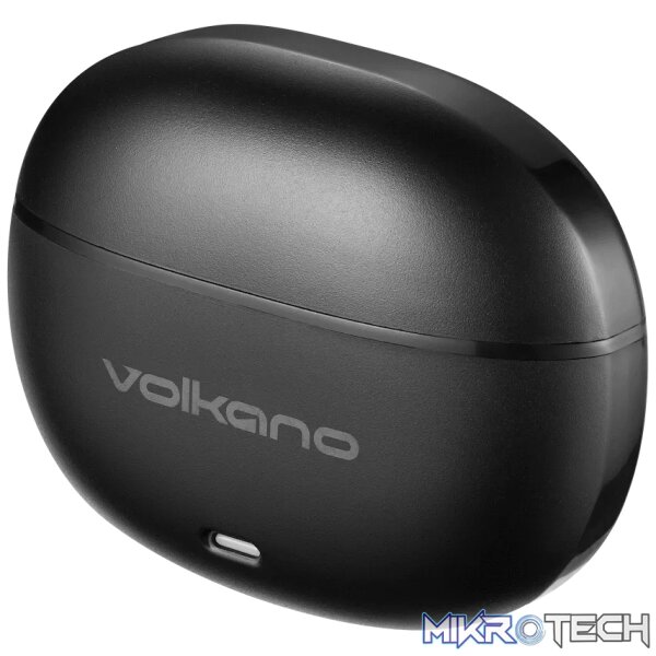 Volkano Pulse Series True Wireless Earphones with Charging Case - Black - Image 2