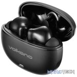 Volkano Pulse Series True Wireless Earphones with Charging Case - Black