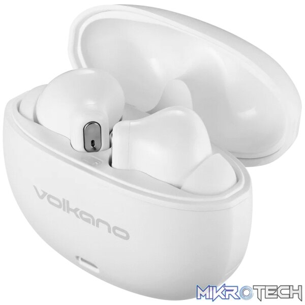 Volkano Pulse Series True Wireless Earphones with Charging Case - White Volkano Pulse Series True Wireless Earphones with Charging Case - White
