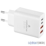 Volkano Quad Series 2x PD USB-C 2x USB-A 3a Wall Charger