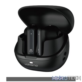 Volkano QuietFit - TWS Earphones with ANC & ENC- Black
