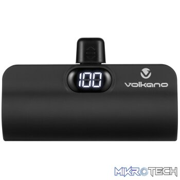 Volkano Relief Pro Power Bank - 5000mAh Type-C Direct Plug-In