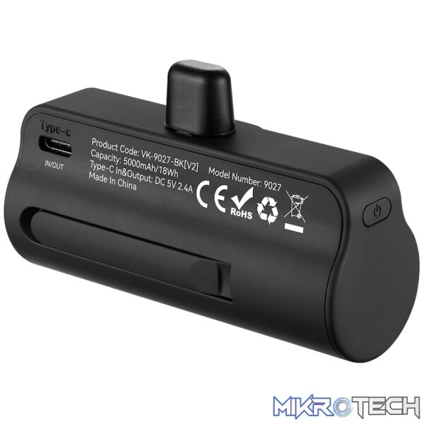 Volkano Relief Pro Power Bank - 5000mAh Type-C Direct Plug-In - Image 8