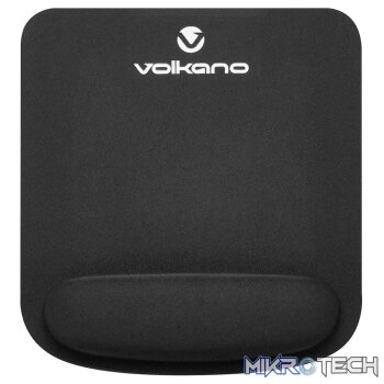 Volkano Rest Series Memory Foam Mousepad - Black