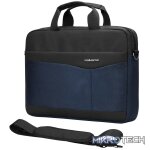 Volkano Seismic 15.6 inch Laptop Shoulder Bag Blk/Nvy
