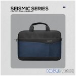 Volkano Seismic 15.6 inch Laptop Shoulder Bag Blk/Nvy - Image 3
