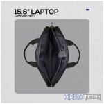 Volkano Seismic 15.6 inch Laptop Shoulder Bag Blk/Nvy - Image 4