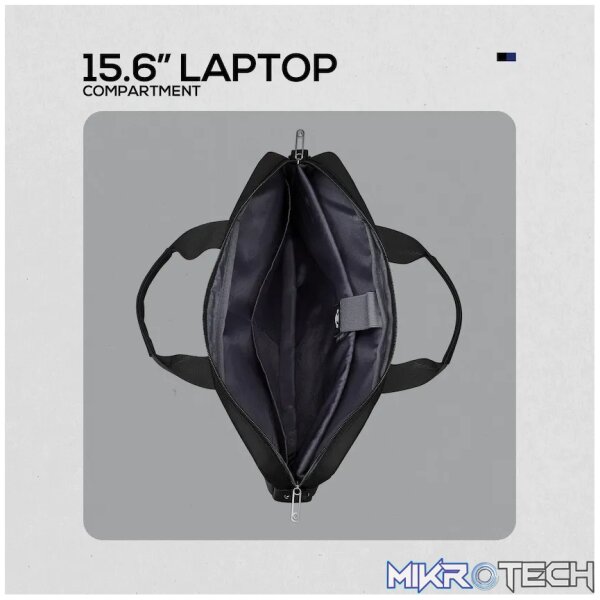 Volkano Seismic 15.6 inch Laptop Shoulder Bag Blk/Nvy - Image 4