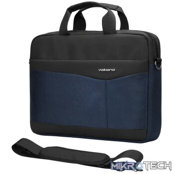 Volkano Seismic 15.6 inch Laptop Shoulder Bag Blk/Nvy
