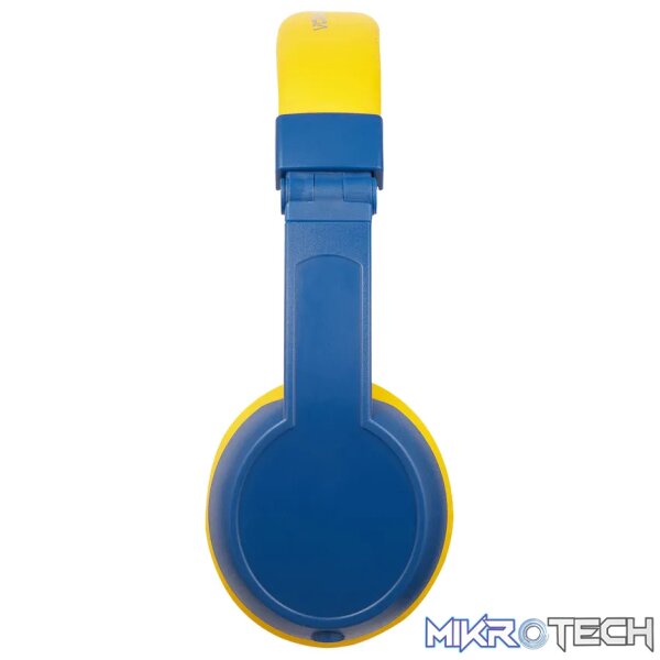 Volkano Sidekick Series Wired Kiddies Headphones with Share Port - Yellow/Blue - Image 2