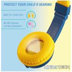 Volkano Sidekick Series Wired Kiddies Headphones with Share Port - Yellow/Blue - Image 11