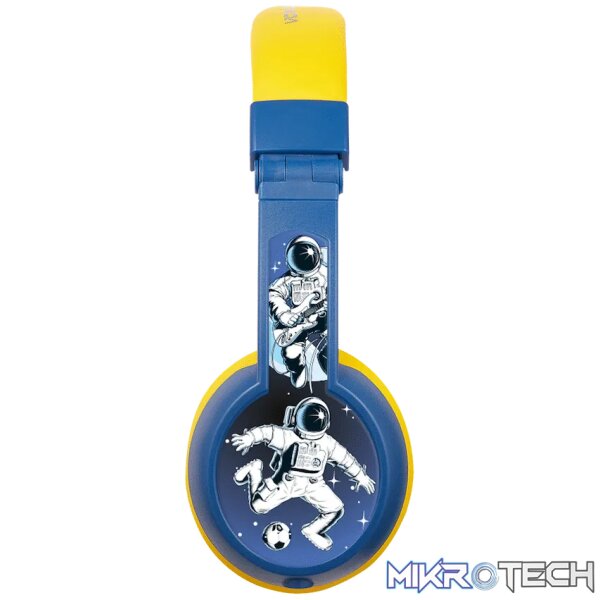 Volkano Sidekick Series Wired Kiddies Headphones with Share Port - Yellow/Blue - Image 5