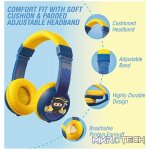 Volkano Sidekick Series Wired Kiddies Headphones with Share Port - Yellow/Blue - Image 7