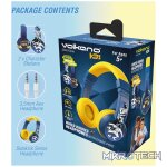 Volkano Sidekick Series Wired Kiddies Headphones with Share Port - Yellow/Blue - Image 10