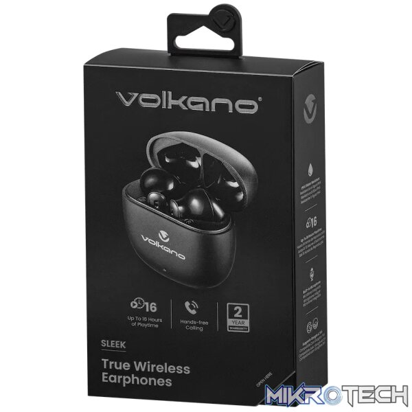 Volkano Sleek Series TWS Earphones - Black - Image 11
