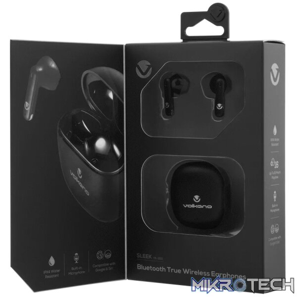Volkano Sleek Series TWS Earphones - Black - Image 13