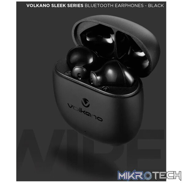 Volkano Sleek Series TWS Earphones - Black - Image 4