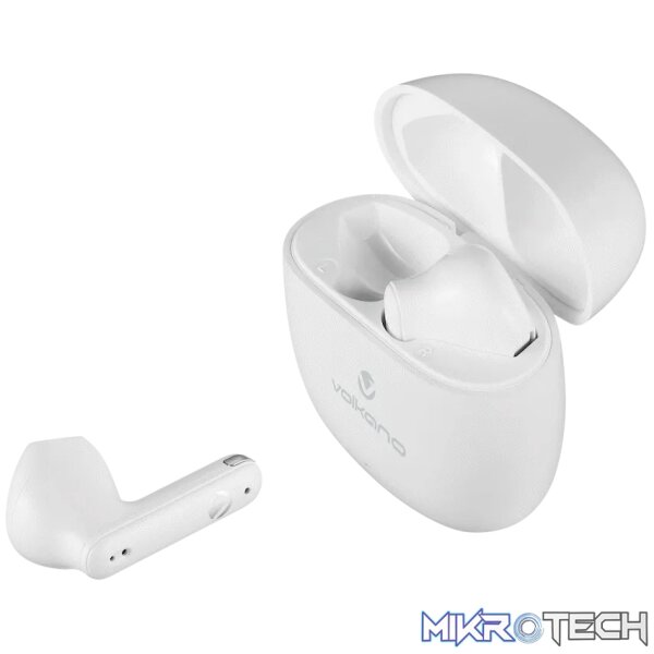 Volkano Sleek Series TWS Earphones - White - Image 2