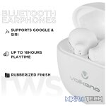 Volkano Sleek Series TWS Earphones - White - Image 7