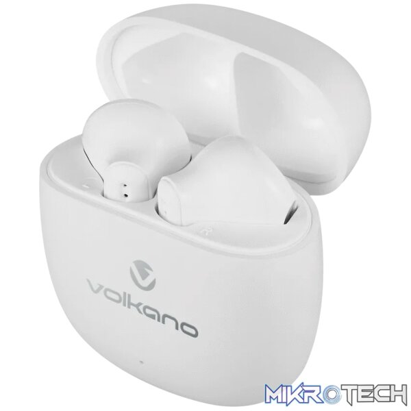 Volkano Sleek Series TWS Earphones - White Volkano Sleek Series TWS Earphones - White