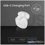 Volkano Sleek Series TWS Earphones - White - Image 9