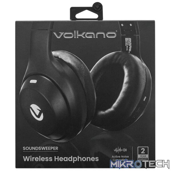 Volkano SoundSweeper Series Active Noise Cancelling bluetooth Headphones - Black - Image 8