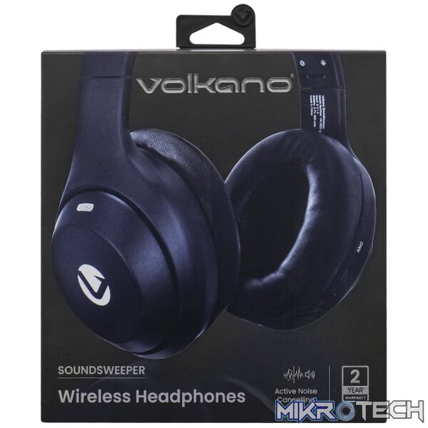 Volkano SoundSweeper Series Active Noise Cancelling bluetooth Headphones - Blue - Image 9