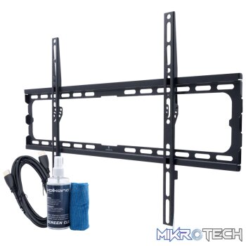 Volkano Steel Series Fixed TV Wall Mount Bundle for up to 86 inch TVs