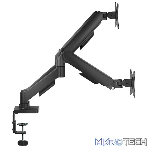 Volkano Steel Series Full Motion Dual Monitor Desk Mount 17 inch - 32 inch - Image 2