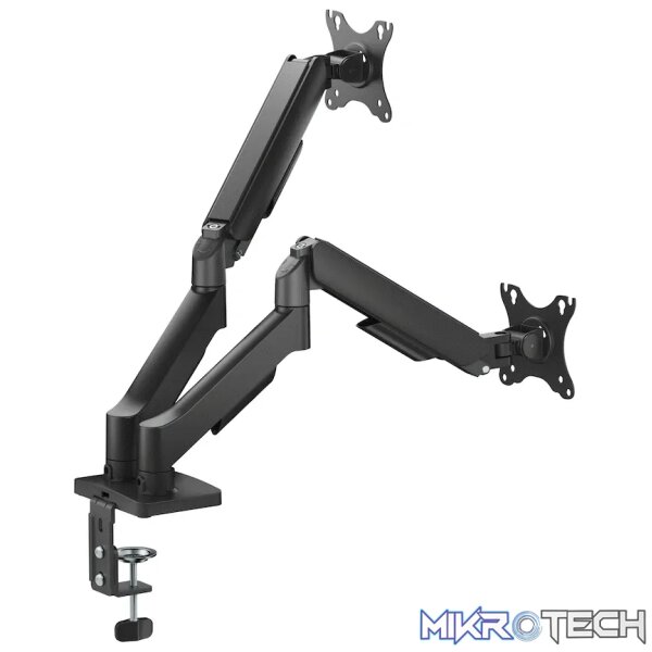 Volkano Steel Series Full Motion Dual Monitor Desk Mount 17 inch - 32 inch - Image 4
