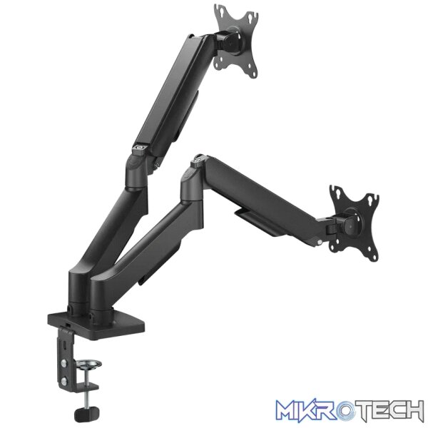 Volkano Steel Series Full Motion Dual Monitor Desk Mount 17 inch - 32 inch - Image 7