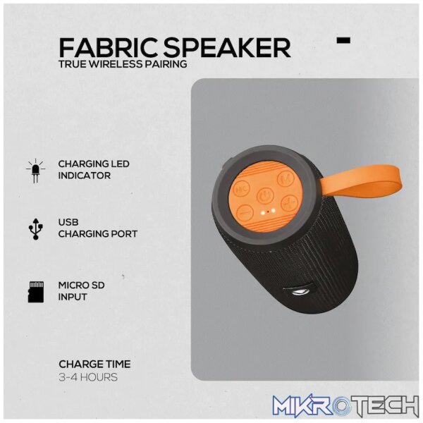 Volkano Stun 2.0 Series Bluetooth Speaker - Black - Image 5