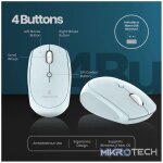 Volkano Talc Wireless Mouse - Blue - Image 3